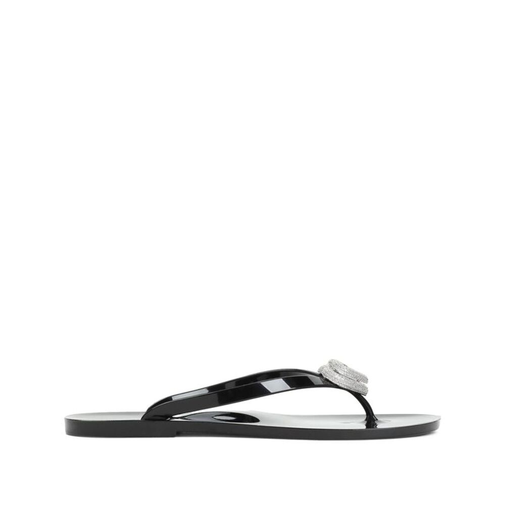 Mach & Mach Black Flip-Flops & Slides Women